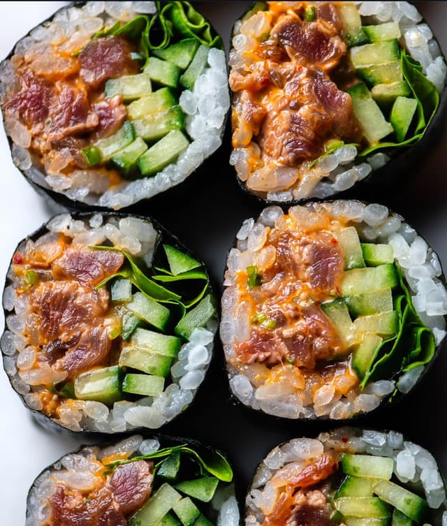 Beef and Cucumber Roll