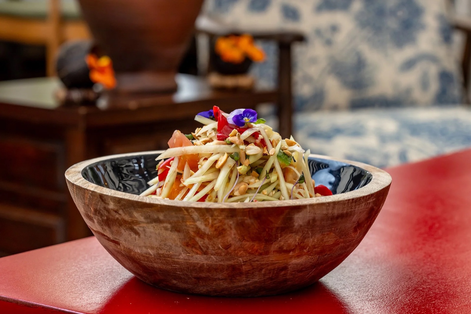 Som tam green papaya salad at BangBang Thai Kitchen