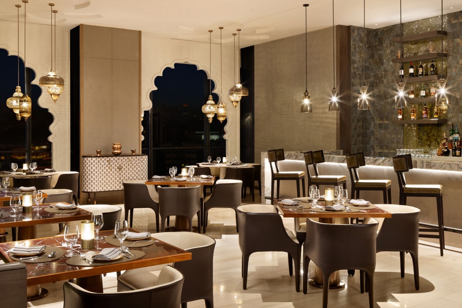 Mughal's open kitchen and bar